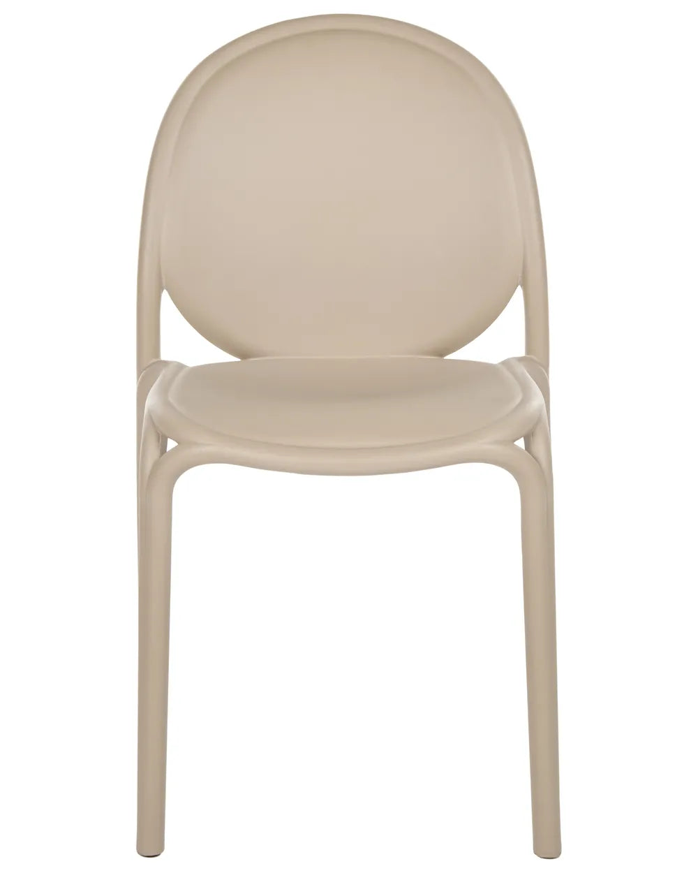 Set of 4 Garden Chairs Beige Torron