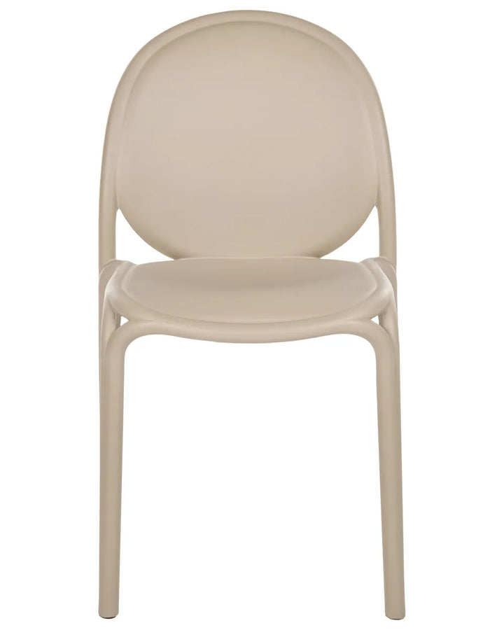 Set of 4 Garden Chairs Beige Torron