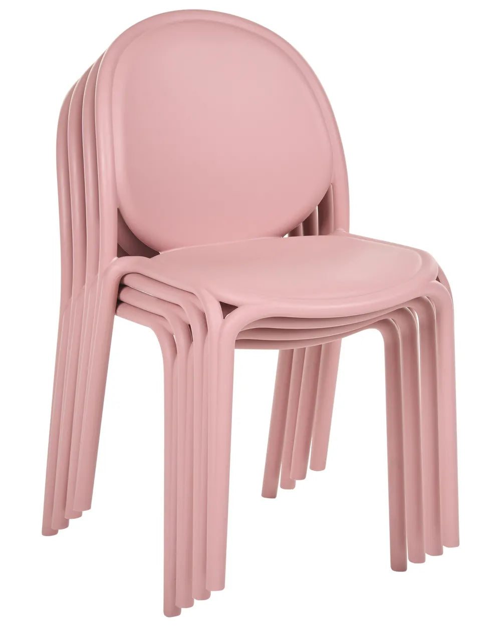 Set of 4 Garden Chairs Pink Torron