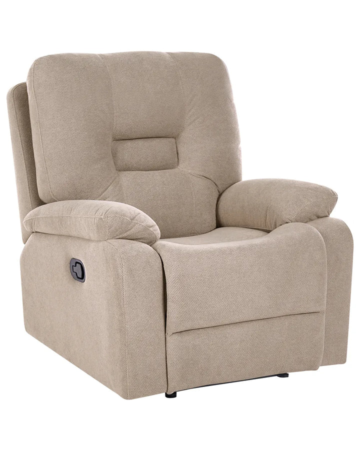 Recliner Chair Fabric Taupe Caynemore