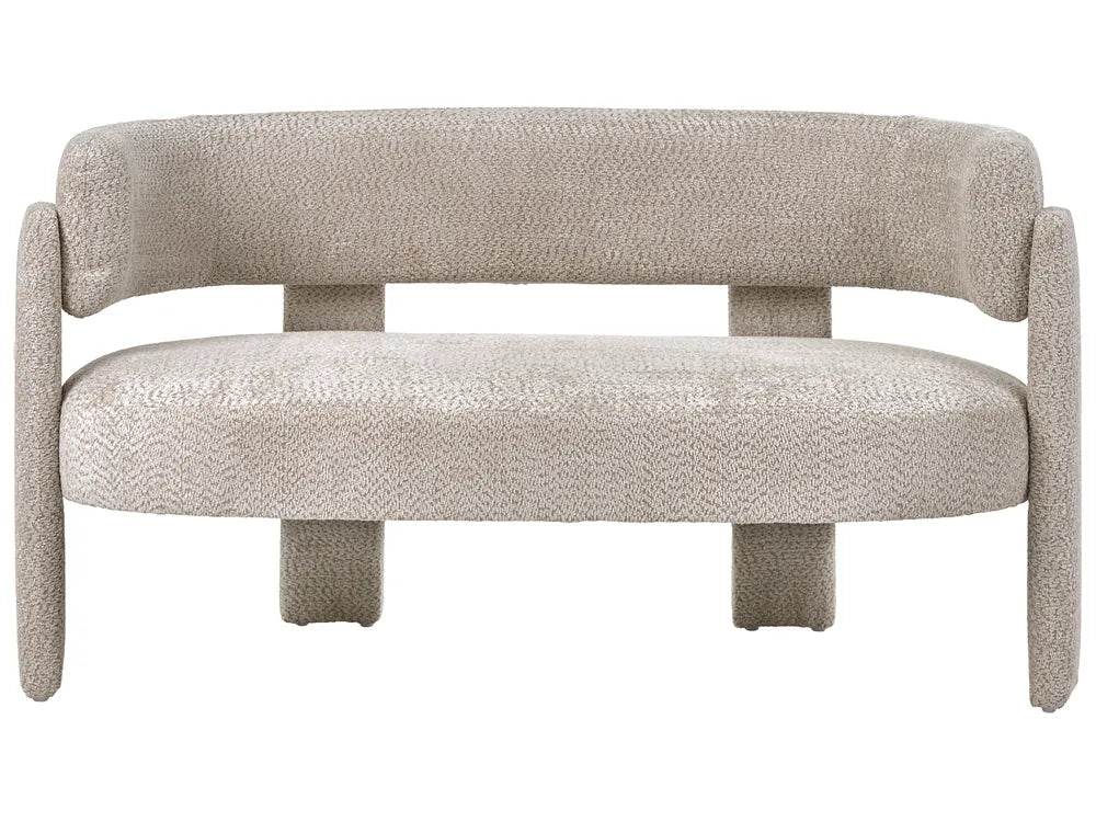 Living Room Set 4 Seater Chenille Light Beige Wildee