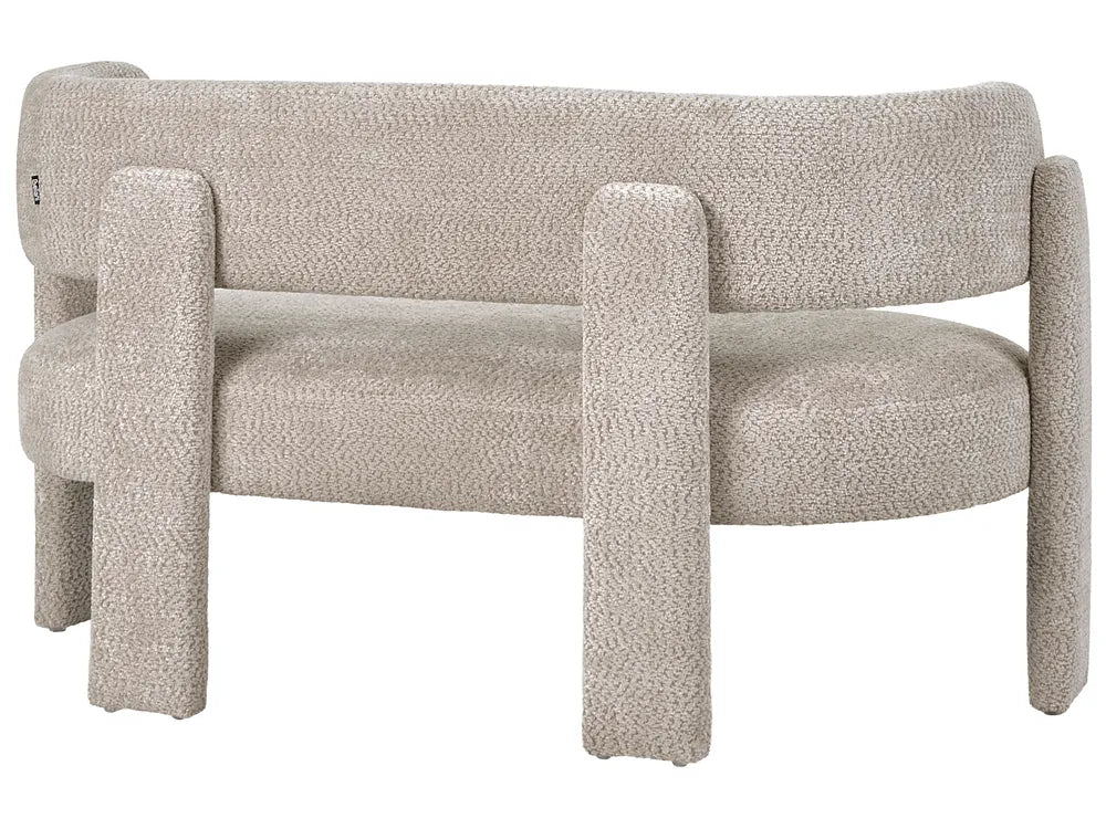Living Room Set 4 Seater Chenille Light Beige Wildee