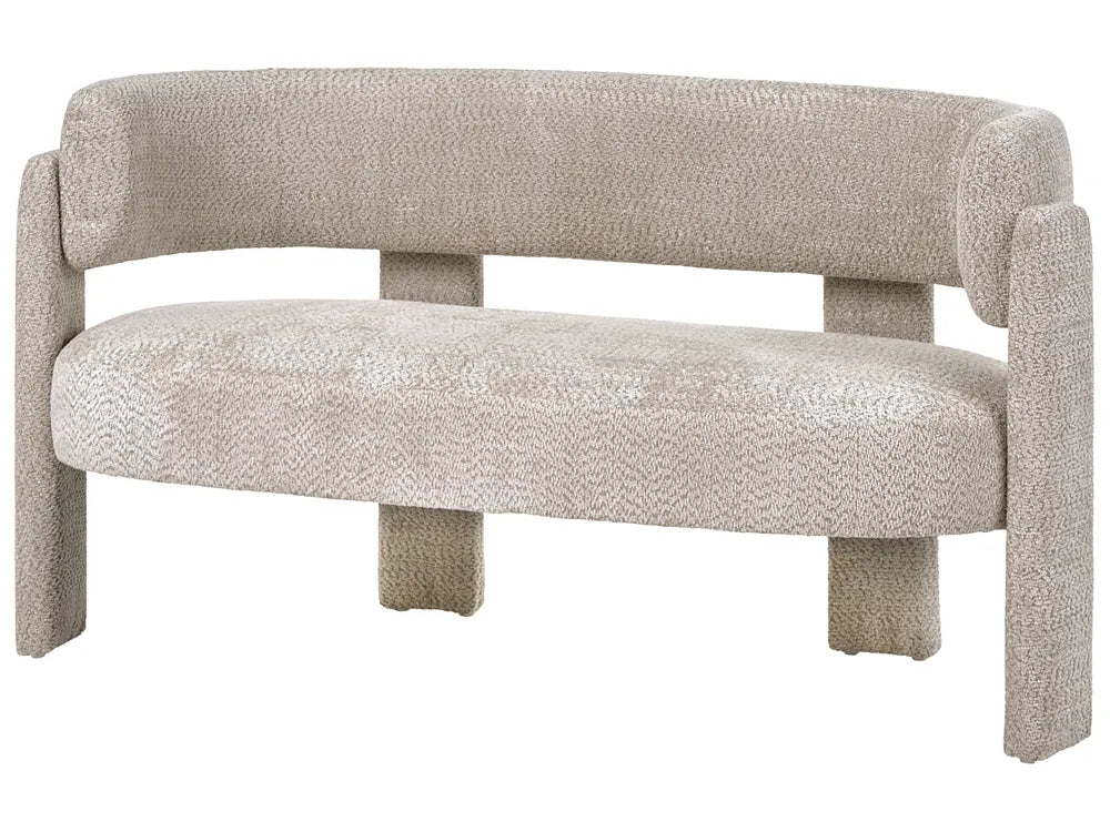 Living Room Set 4 Seater Chenille Light Beige Wildee