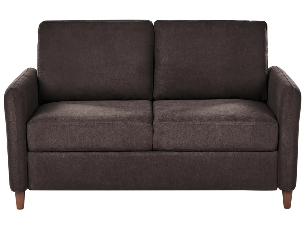 Living Room Set 5 Seater Fabric Dark Brown Arlo
