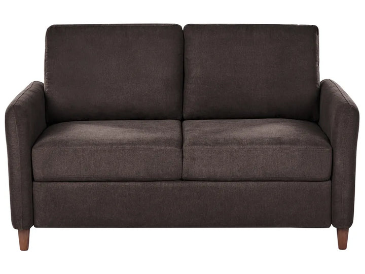Living Room Set 5 Seater Fabric Dark Brown Arlo