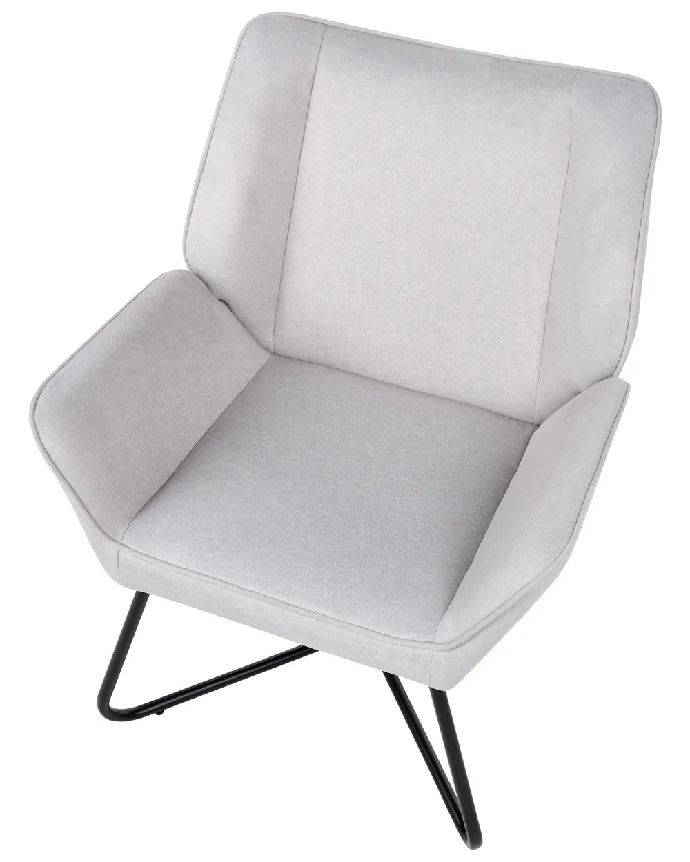 Armchair Velvet Light Grey Wykoff