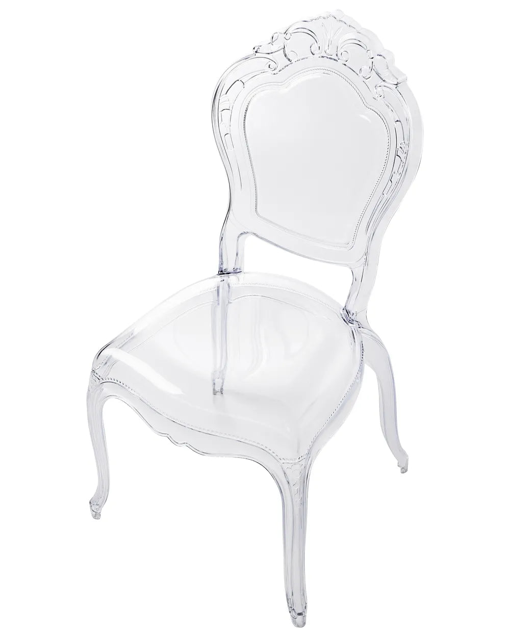 Set of 2 Dining Chairs Transparent Maklena