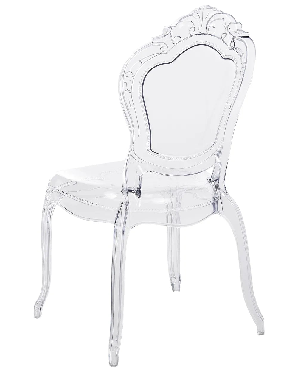 Set of 2 Dining Chairs Transparent Maklena