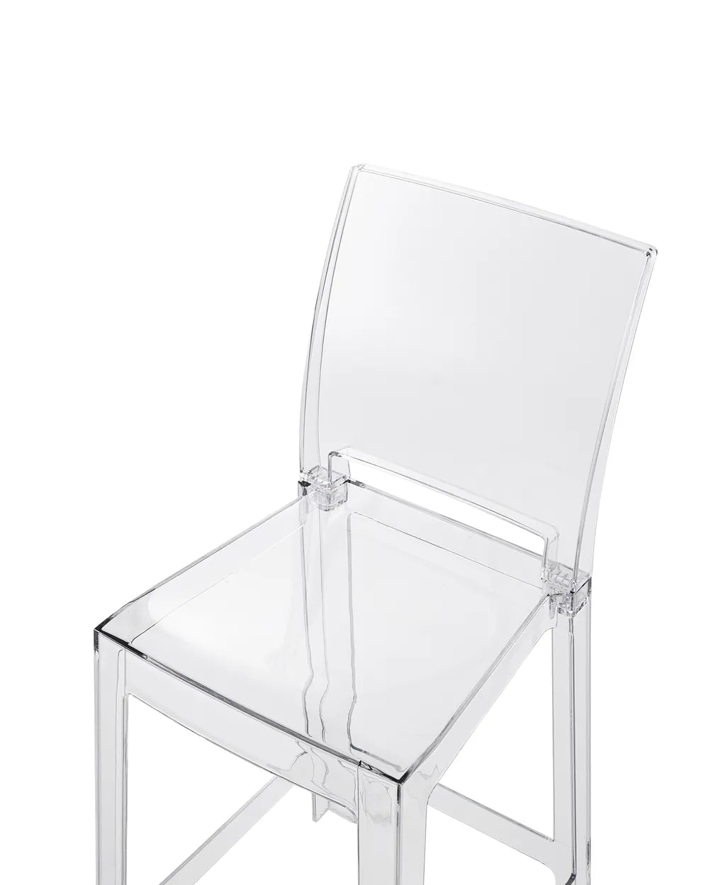 Set of 2 Bar Chairs Transparent Kennemer