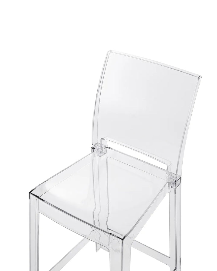 Set of 2 Bar Chairs Transparent Kennemer