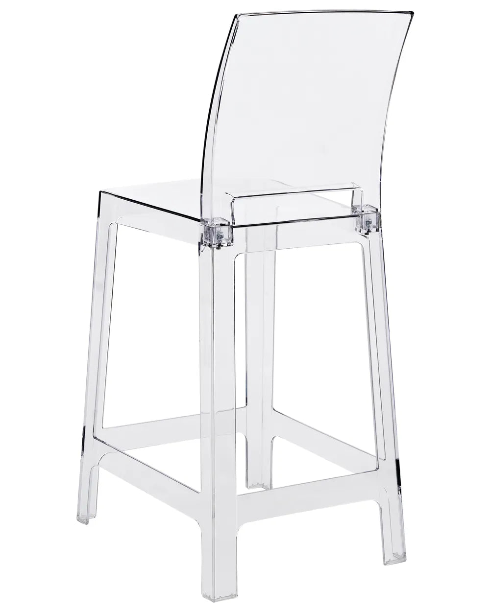 Set of 2 Bar Chairs Transparent Kennemer
