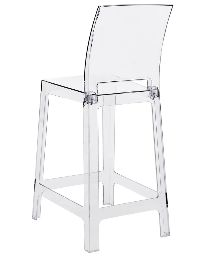 Set of 2 Bar Chairs Transparent Kennemer