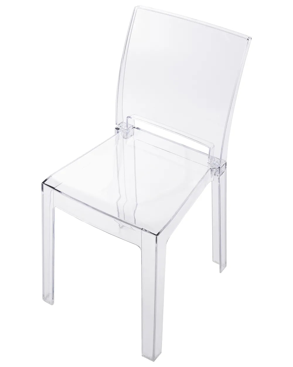 Set of 2 Dining Chairs Transparent Aimara