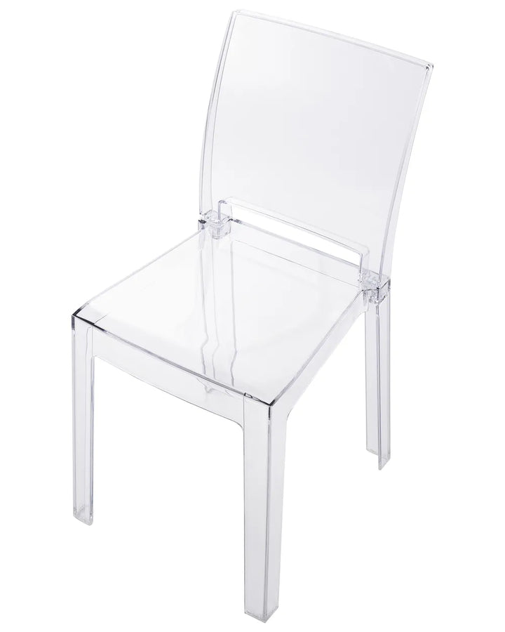 Set of 2 Dining Chairs Transparent Aimara