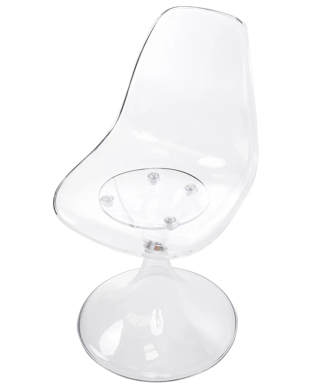 Set of 2 Dining Chairs Transparent Hendina