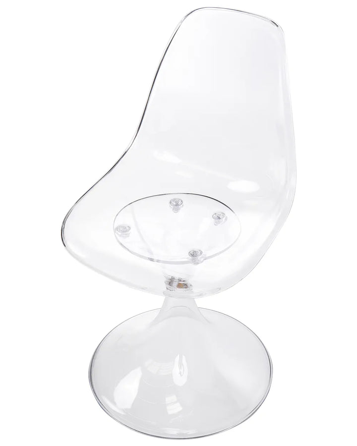 Set of 2 Dining Chairs Transparent Hendina