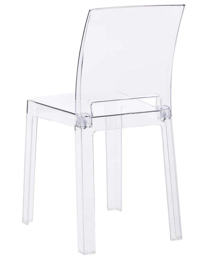 Set of 2 Dining Chairs Transparent Aimara