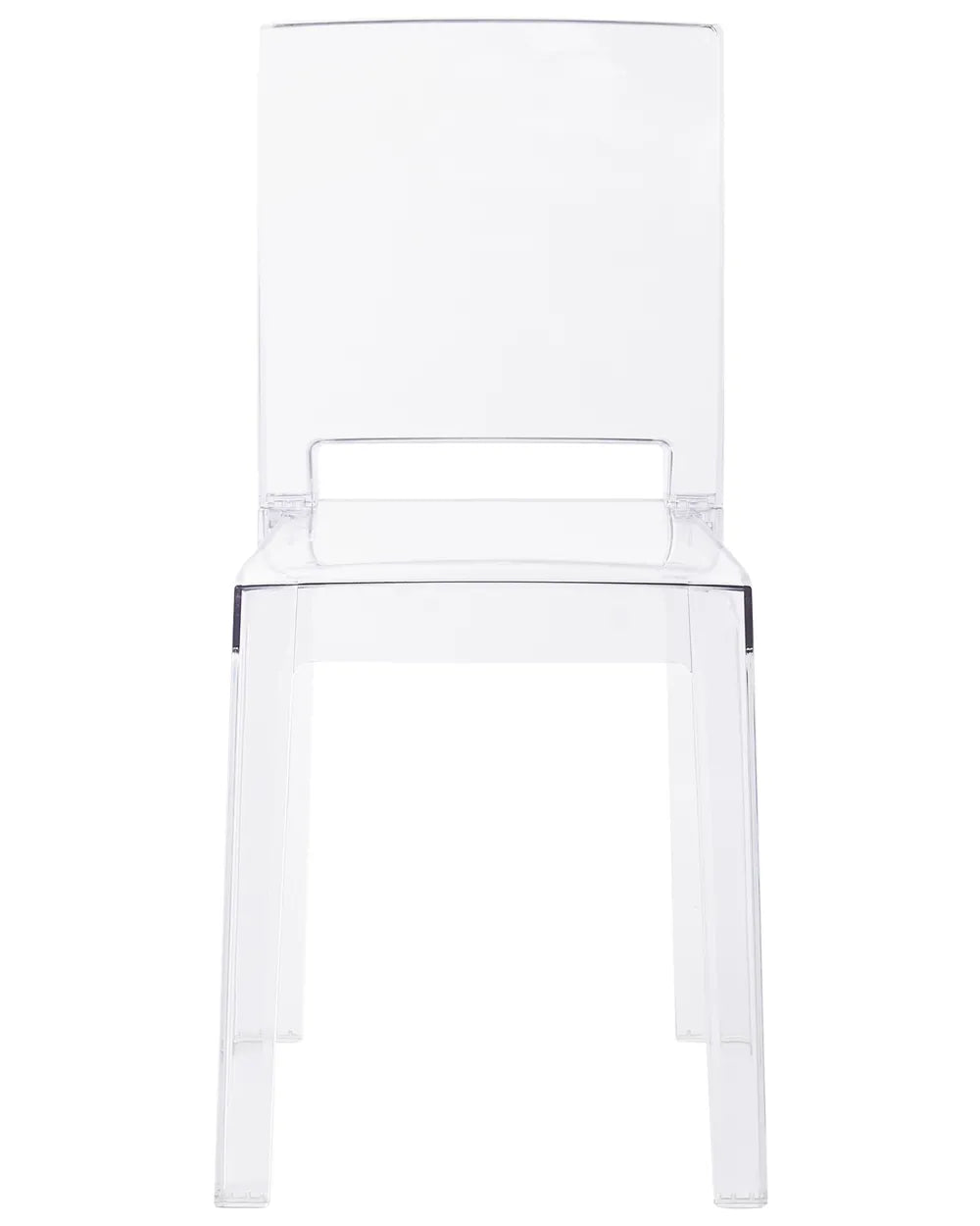 Set of 2 Dining Chairs Transparent Aimara