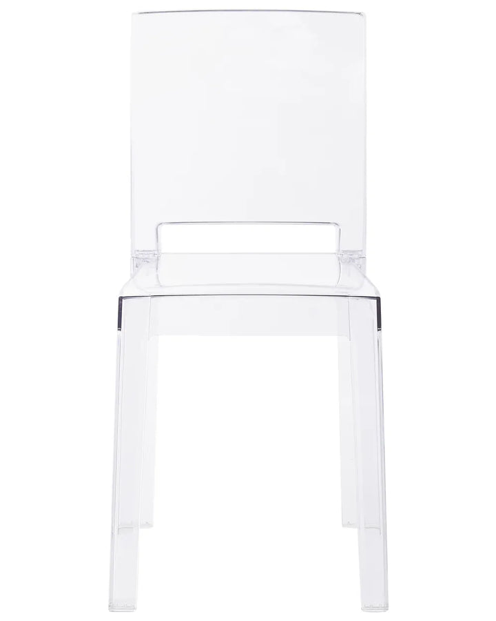 Set of 2 Dining Chairs Transparent Aimara