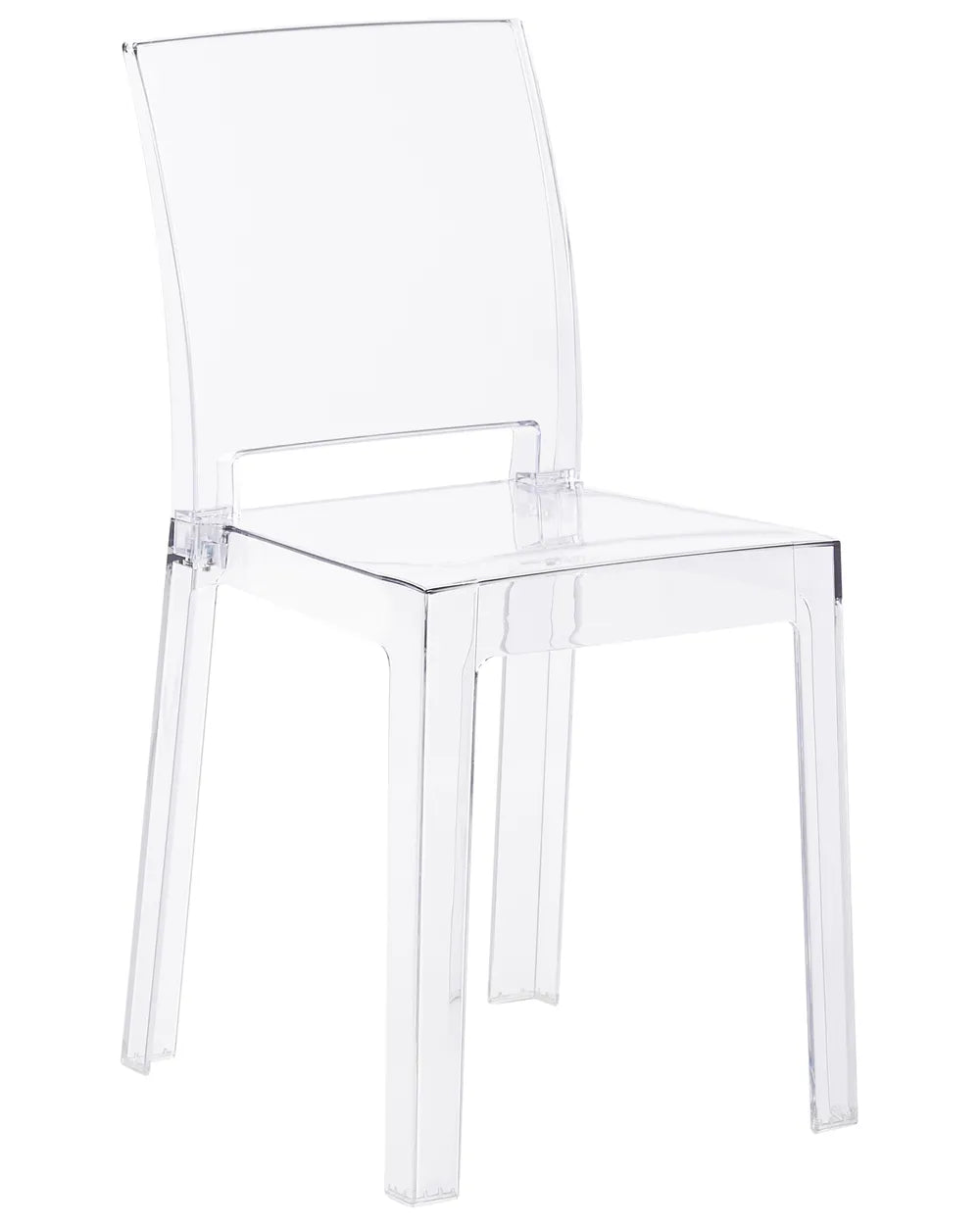 Set of 2 Dining Chairs Transparent Aimara