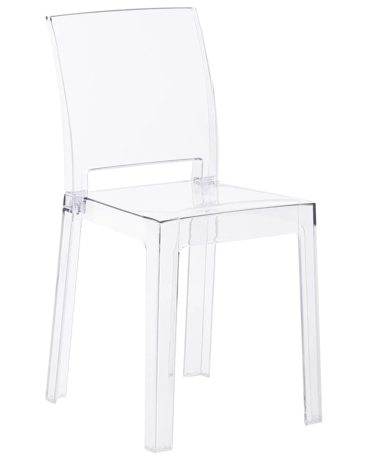 Set of 2 Dining Chairs Transparent Aimara