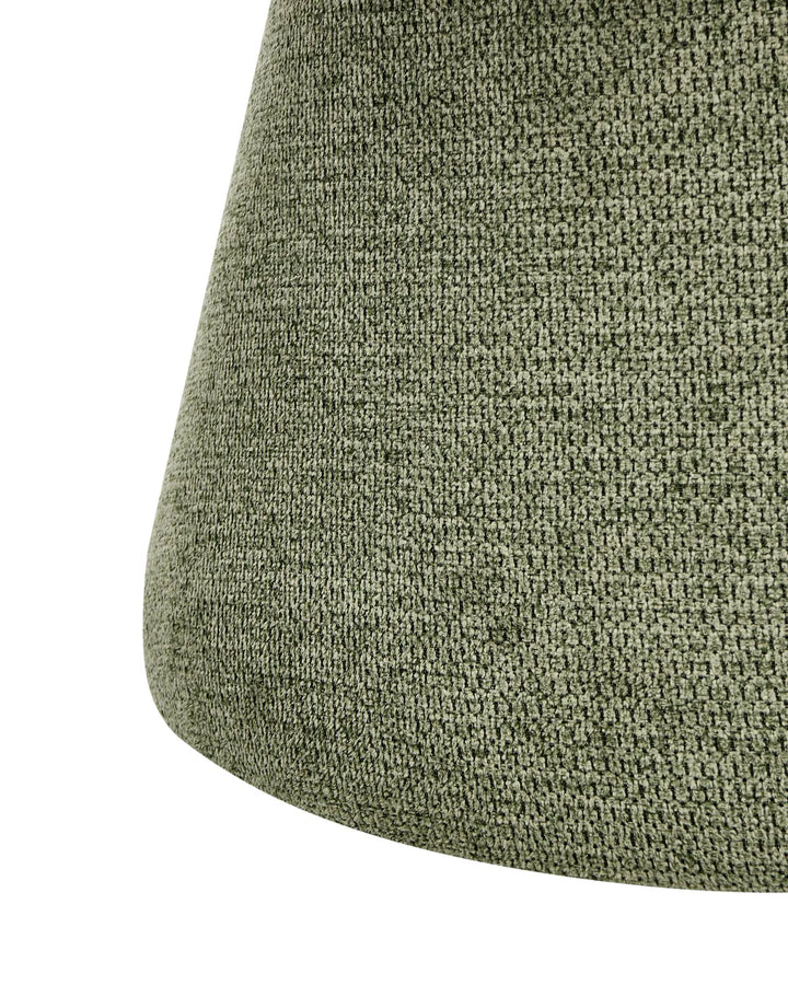 Dining Chair Swivel Fabric Dark Green Ossy