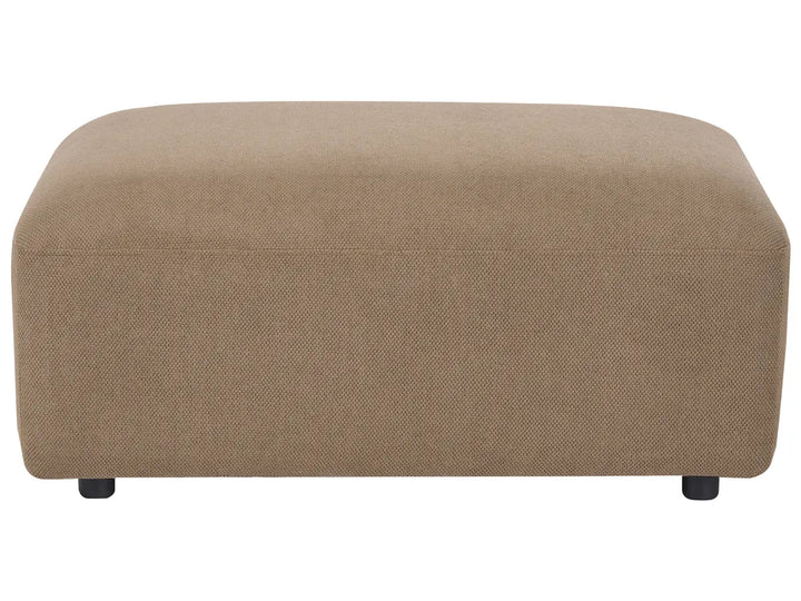 Modular Corner Sofa 3 Seater Fabric Brown with Ottoman Right Hand Simonsen