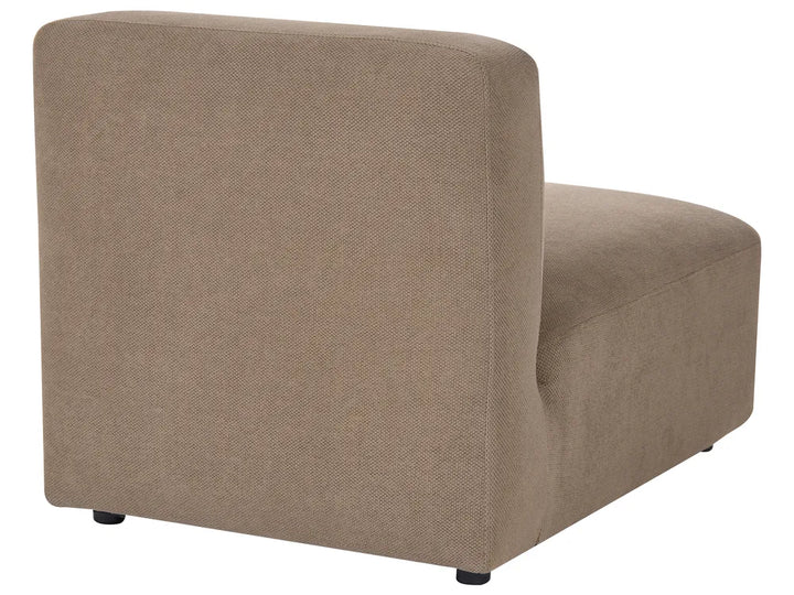 Modular Corner Sofa 3 Seater Fabric Brown with Ottoman Right Hand Simonsen