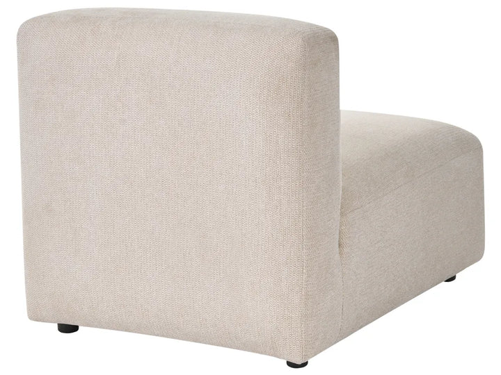 Modular Corner Sofa 3 Seater Fabric Light Beige Right Hand Simonsen