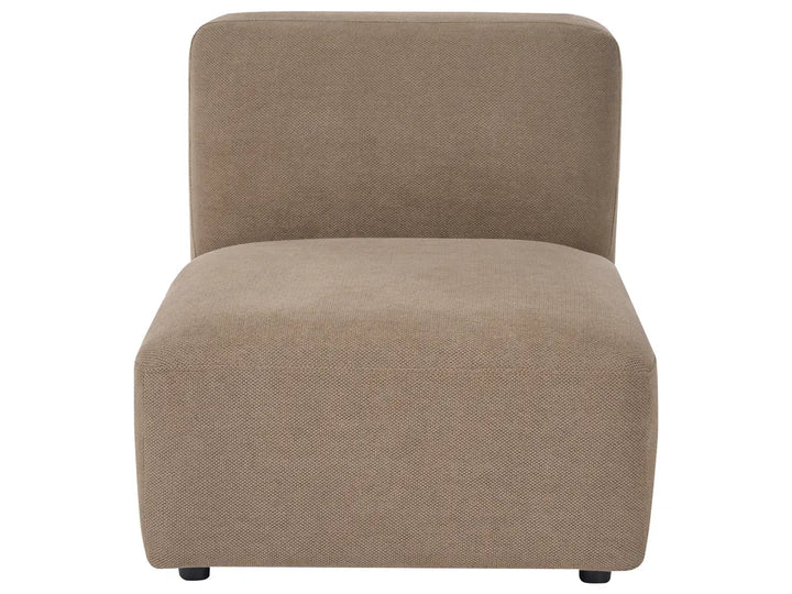 Modular Corner Sofa 3 Seater Fabric Brown Right Hand Simonsen
