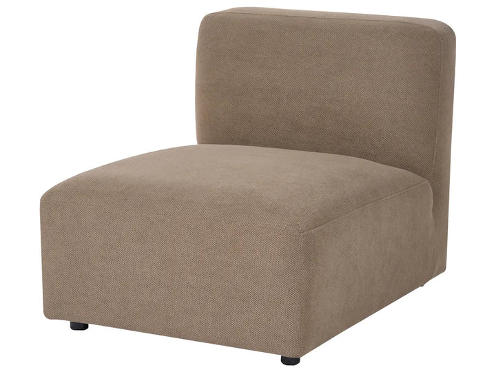 Modular Corner Sofa 3 Seater Fabric Brown Right Hand Simonsen