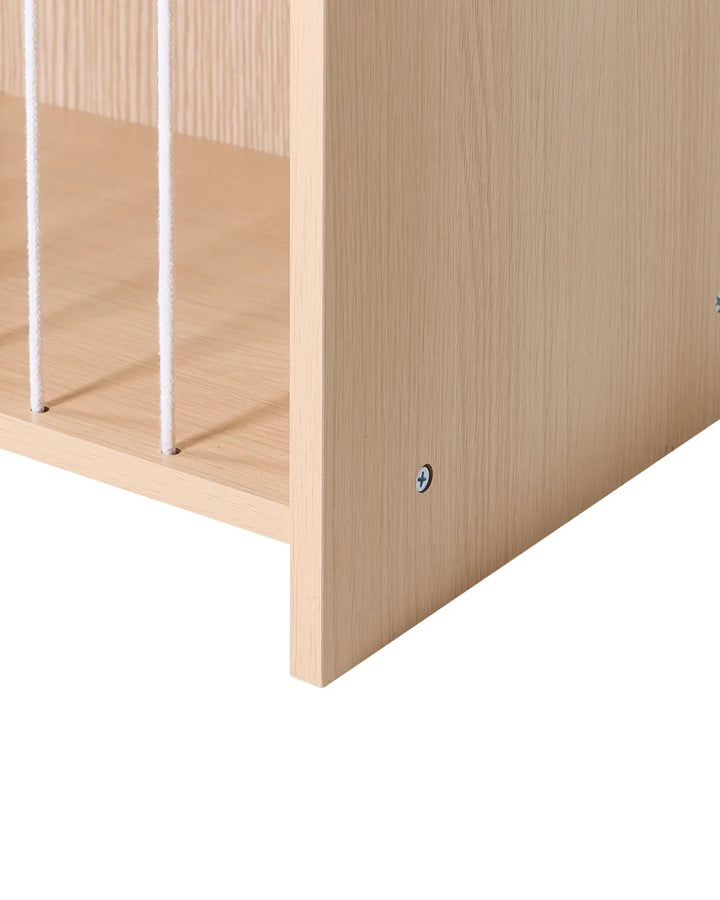 3 Tier Shelving Unit 105 cm Light Brown Suzy