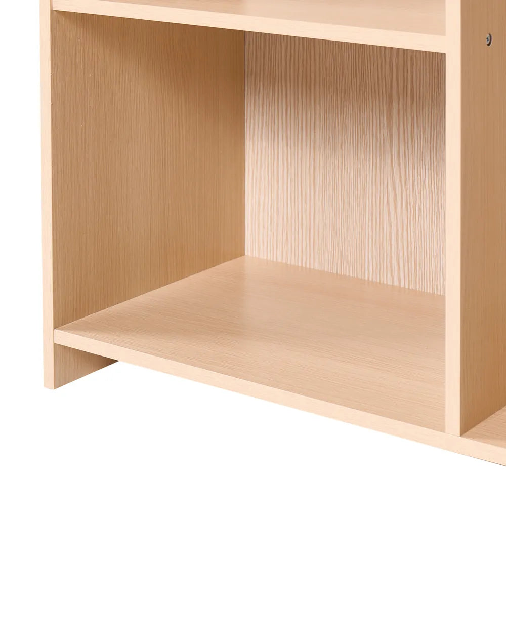 3 Tier Shelving Unit 105 cm Light Brown Suzy