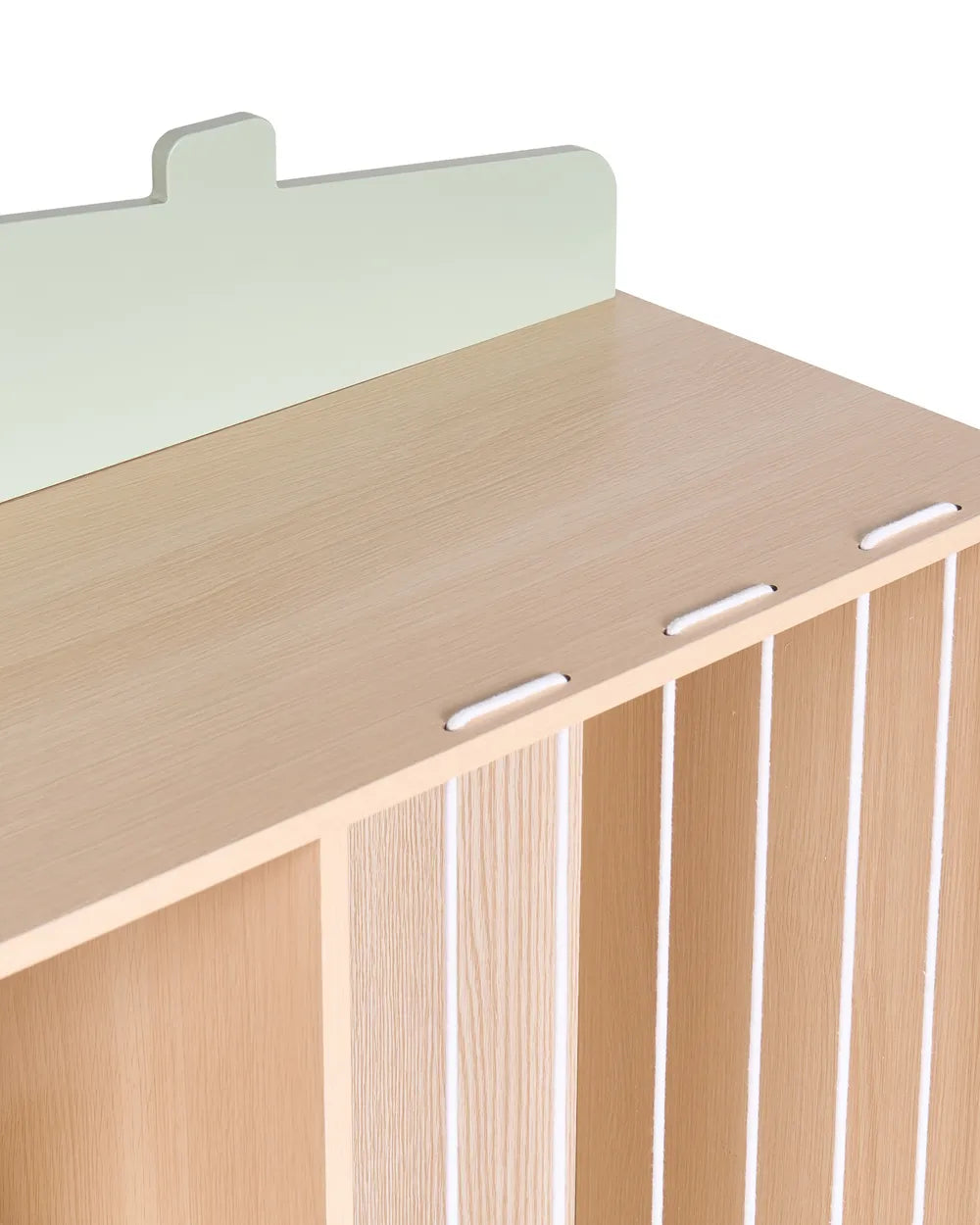 3 Tier Shelving Unit 105 cm Light Brown Suzy