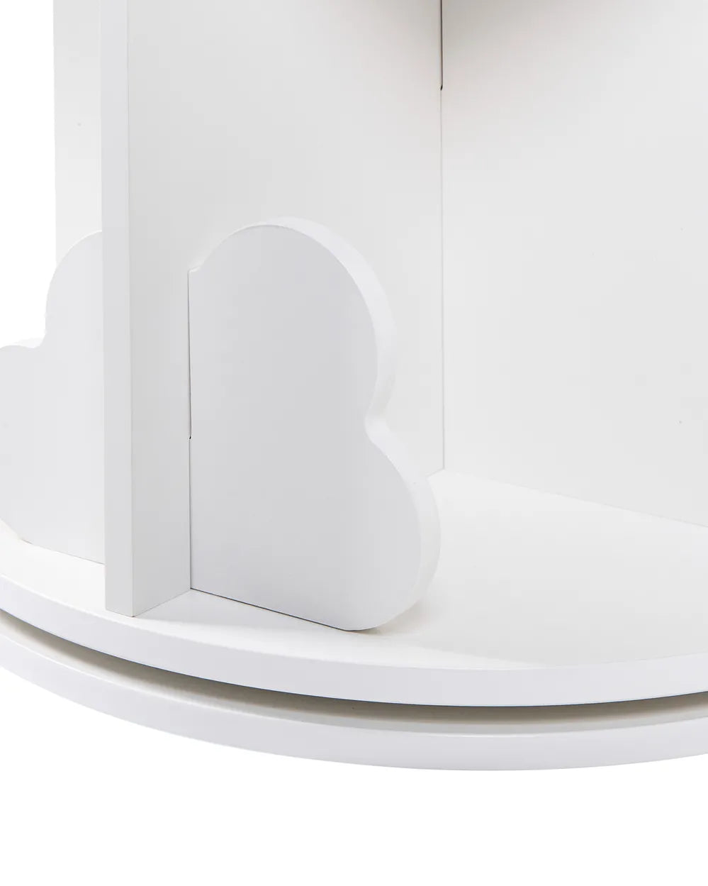 Rotating Bookshelf 65 cm White Kappel