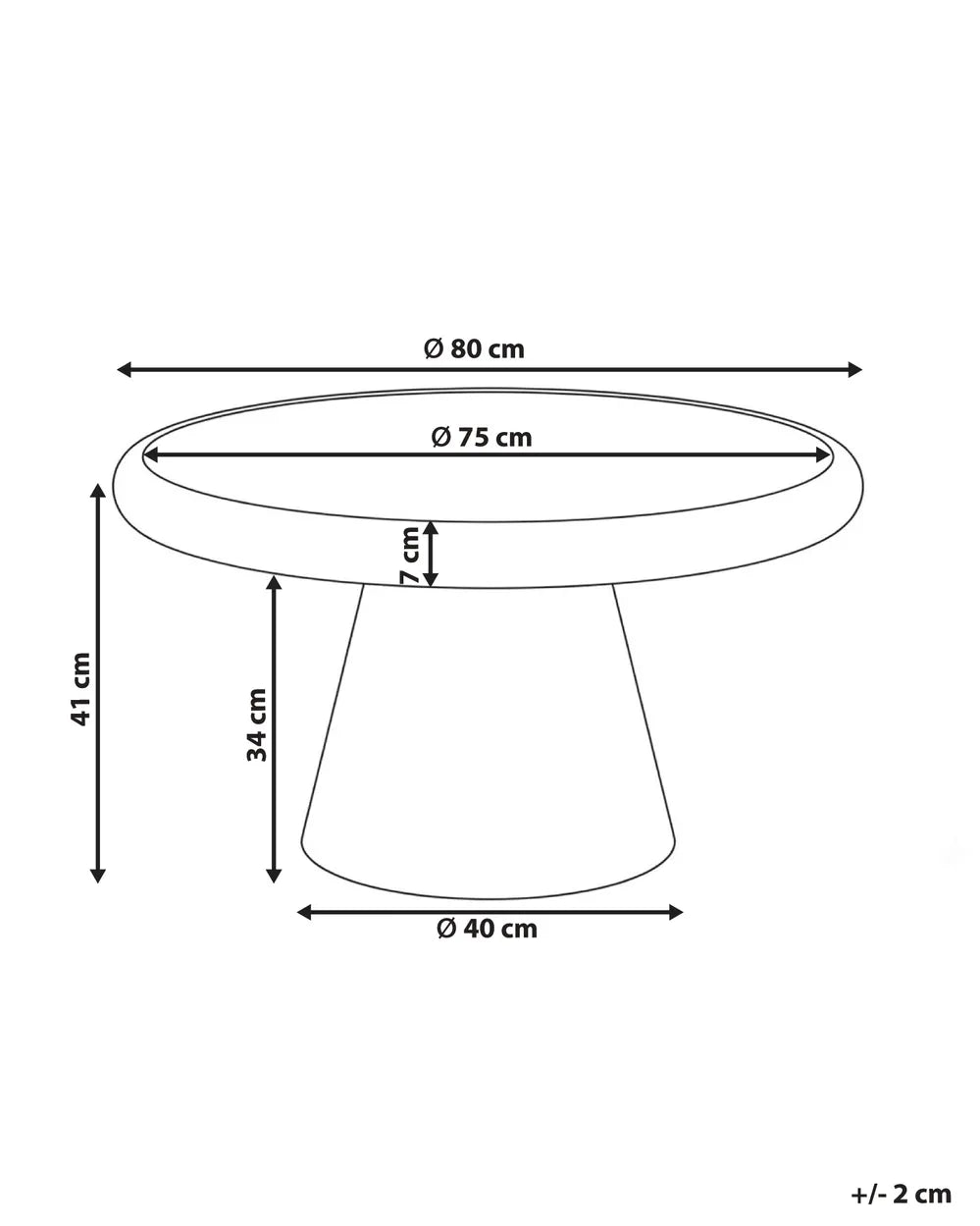 Coffee Table Black Jarissa