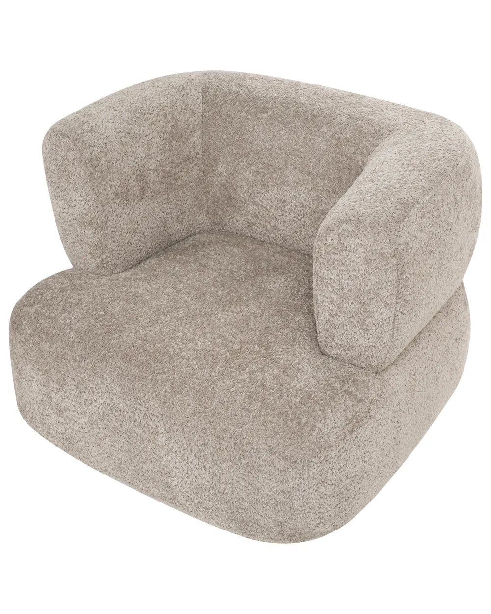 Armchair Chenille Taupe Eaden