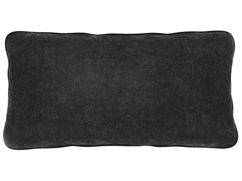 Sofa Bed 3 Seater Chenille Black Kaylle