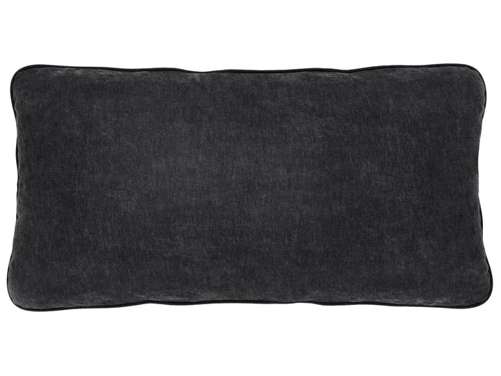 Sofa Bed 3 Seater Chenille Black Kaylle