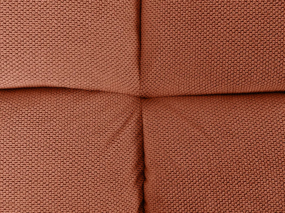 Sofa Bed 3 Seater Fabric Orange Norelia