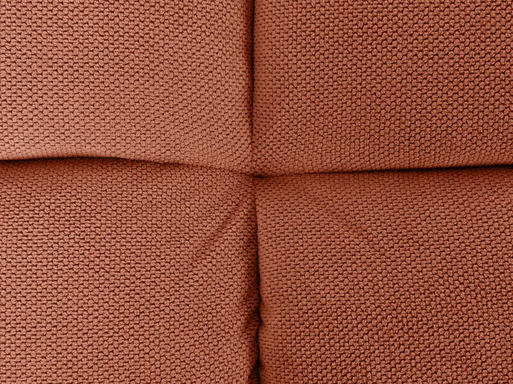 Sofa Bed 3 Seater Fabric Orange Norelia