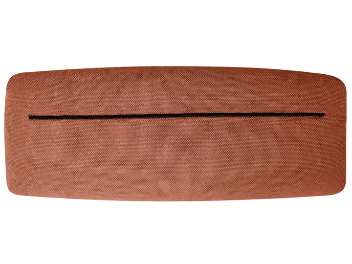 Sofa Bed 3 Seater Fabric Orange Norelia