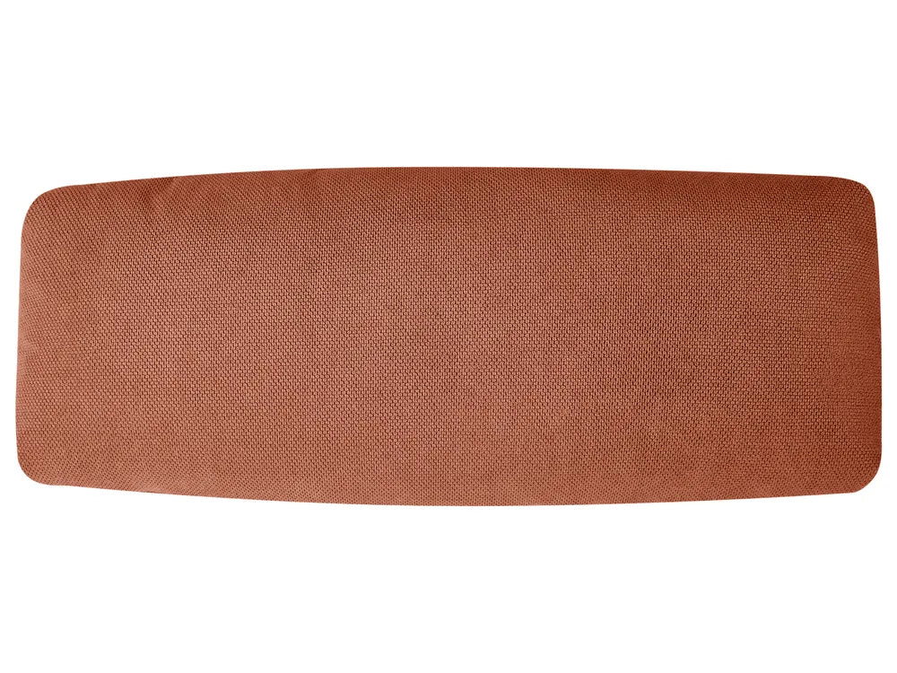 Sofa Bed 3 Seater Fabric Orange Norelia