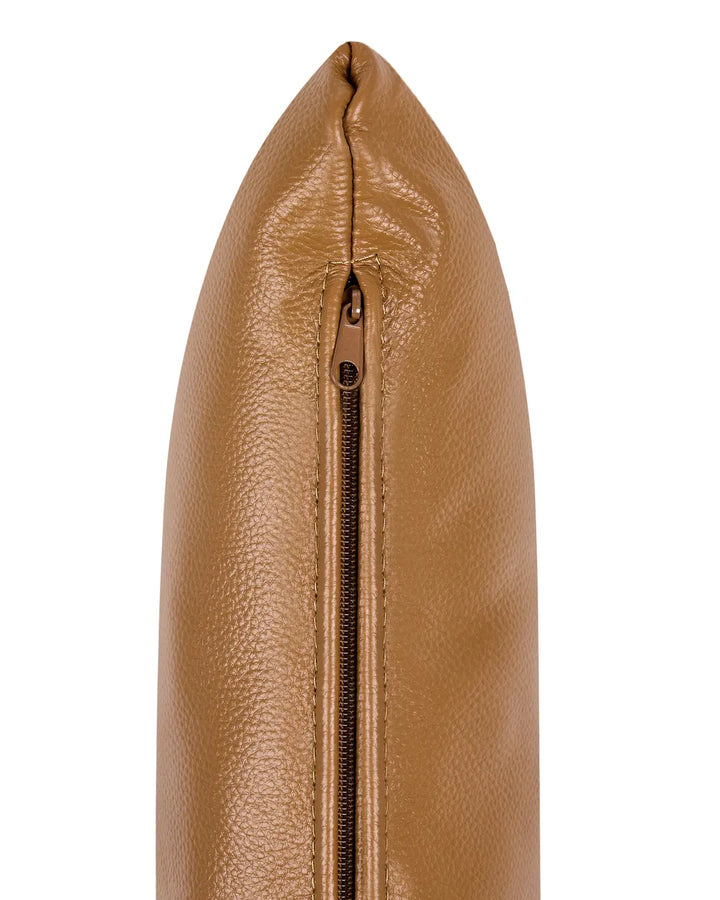 Armchair Leather Golden Brown Keemon