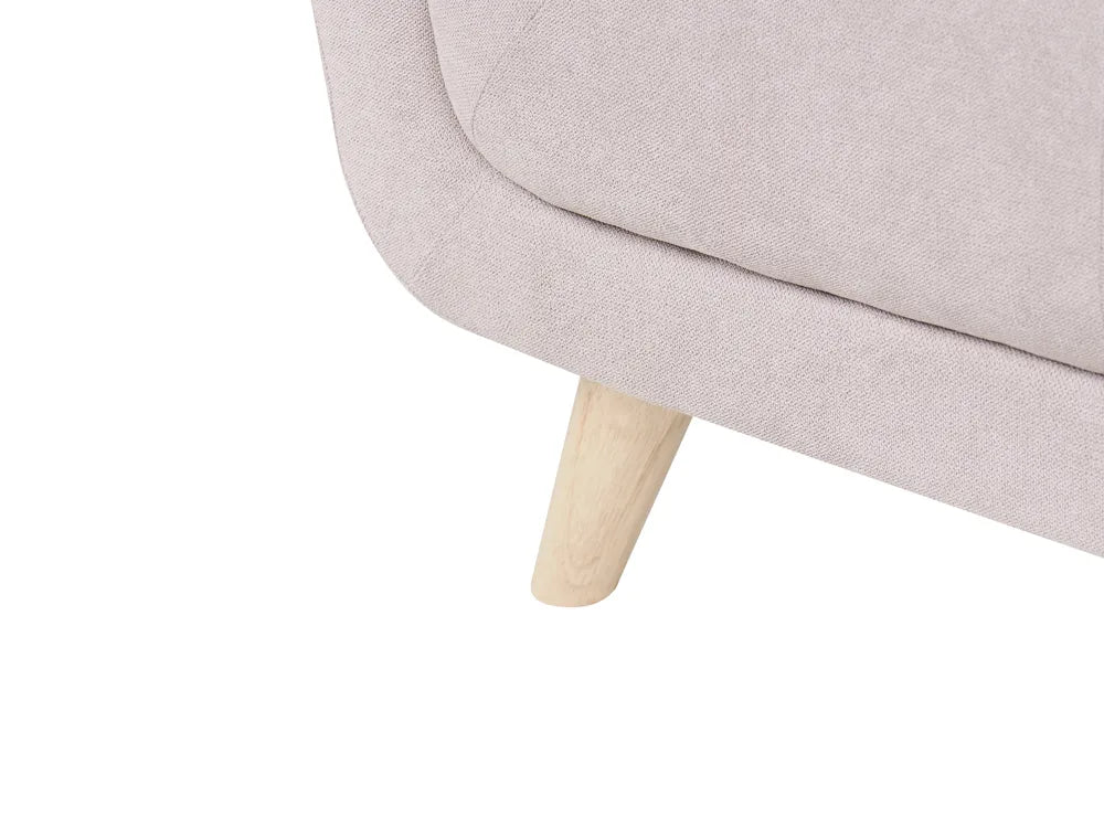 Sofa 2 Seater Fabric Taupe Crandell