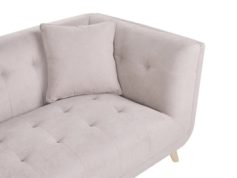 Sofa 2 Seater Fabric Taupe Crandell