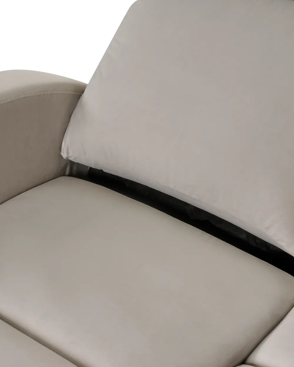 Electric Recliner Chair with Footrest Velvet Beige Beetner