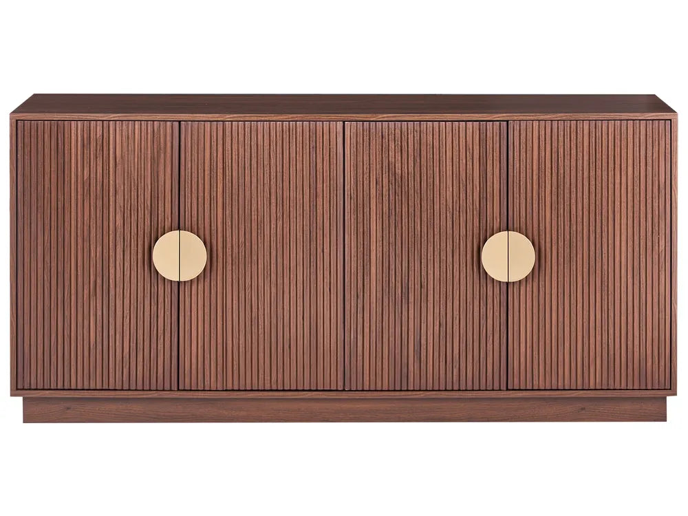 4 Door Sideboard Dark Brown Eilzabeth