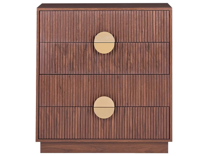4 Drawer Chest Dark Brown Eilzabeth