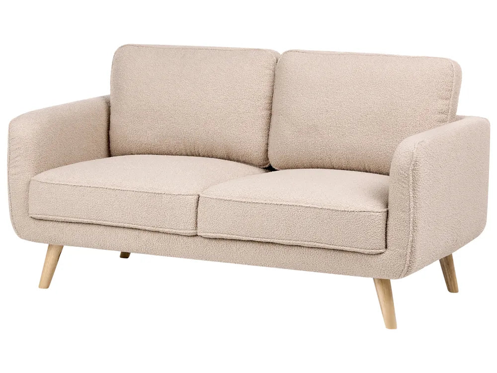 Sofa 2 Seater Boucle Beige Fatih